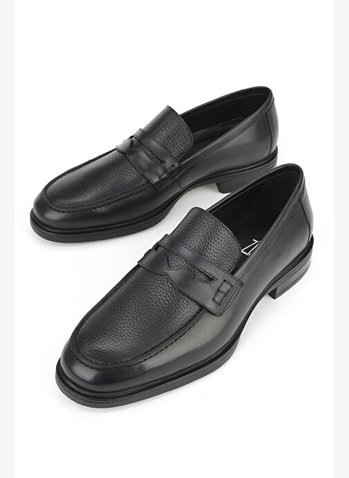 Ziya, Erkek Hakiki Deri Ayakkabı 153745Z27650 Siyah - Görsel 6