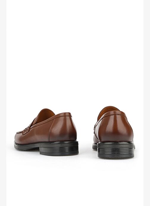 Ziya, Erkek Hakiki Deri Ayakkabı 153745Z27650 Kızıl Kahve - Görsel 4