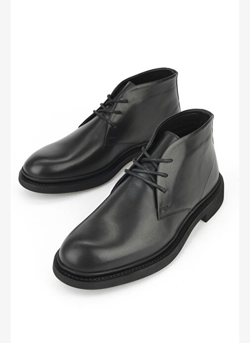 Ziya, Erkek Hakiki Deri Bot 153986Z4065 Siyah - Görsel 6