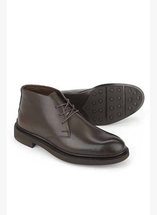 Ziya, Erkek Hakiki Deri Bot 153986Z4065 Kahve - Görsel 5