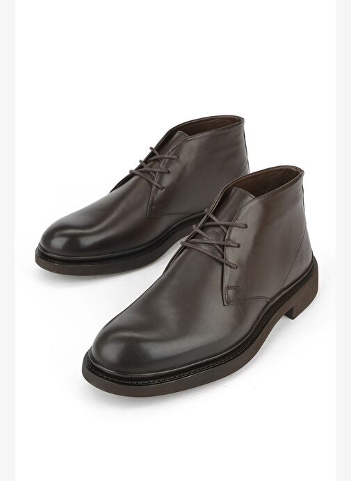 Ziya, Erkek Hakiki Deri Bot 153986Z4065 Kahve - Görsel 6