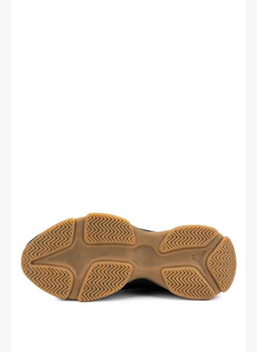 Tamer Tanca Kadın Hakiki Deri Siyah Sneakers & Spor Ayakkabı - Görsel 5