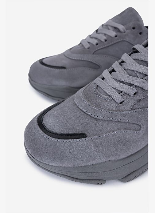 Valmenti Kadın Hakiki Deri Gri Sneakers & Spor Ayakkabı - Görsel 4