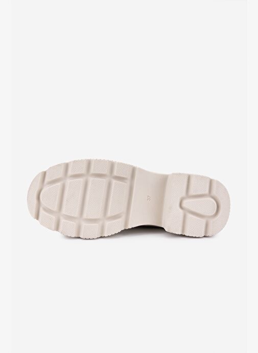 Valmenti Kadın Hakiki Deri Kırık Beyaz Casual Bot - Görsel 5