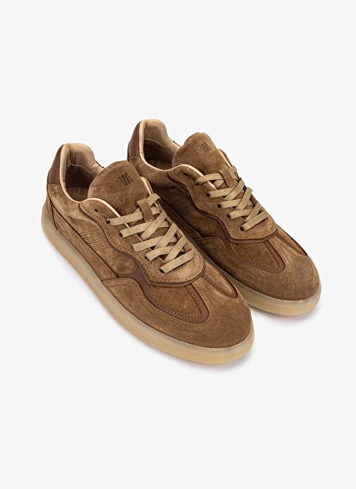 Valmenti Kadın Hakiki Deri Taba Süet Sneakers & Spor Ayakkabı - Görsel 3