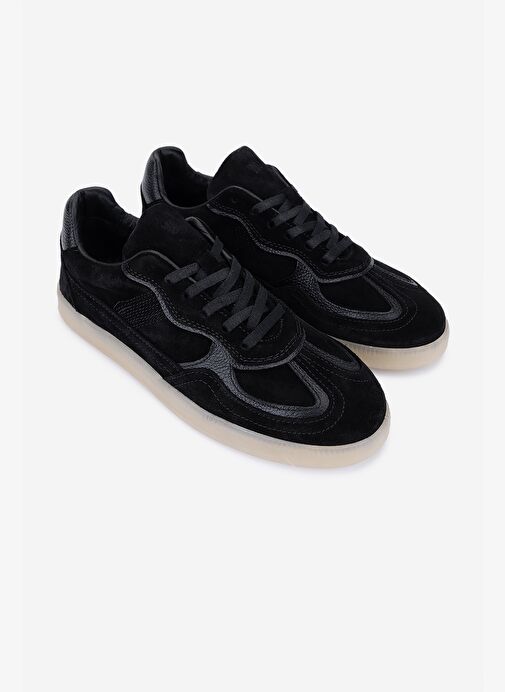 Valmenti Kadın Hakiki Deri Siyah Sneakers & Spor Ayakkabı - Görsel 3