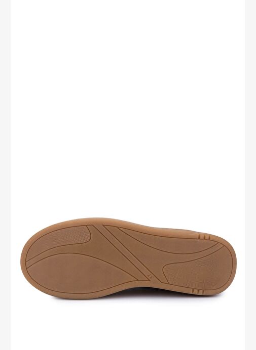 Tamer Tanca Kadın Hakiki Deri Kırık Beyaz Sneakers & Spor Ayakkabı - Görsel 5