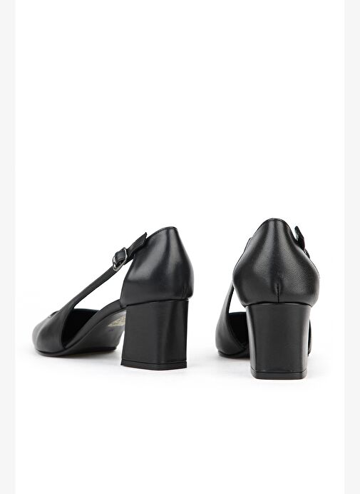 Ziya, Kadın Hakiki Deri Topuklu Ayakkabı 1611030Z383 Siyah - Görsel 4