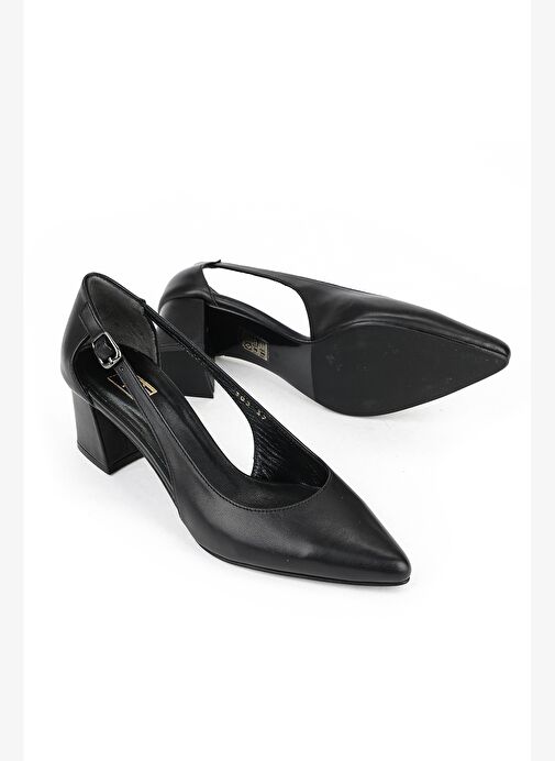 Ziya, Kadın Hakiki Deri Topuklu Ayakkabı 1611030Z383 Siyah - Görsel 5