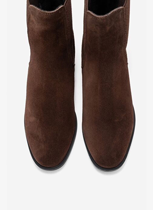 NEİVA Kahverengi Süet Hakiki Deri Kadın Chelsea Bot - Görsel 3