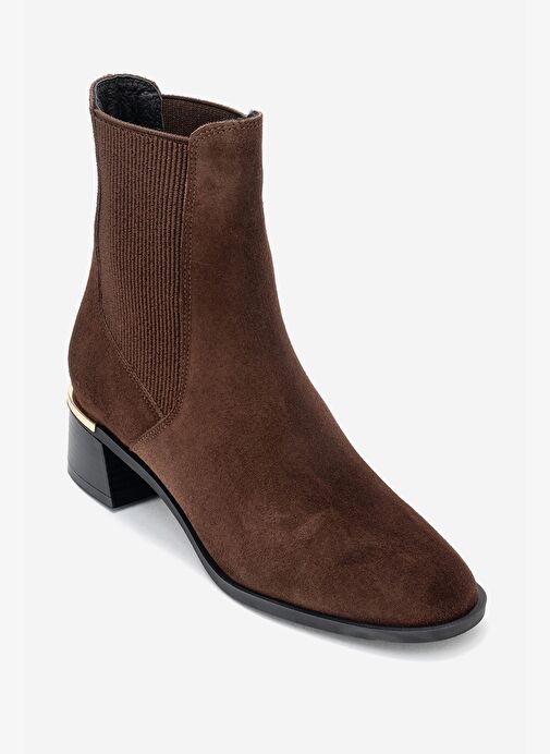 NEİVA Kahverengi Süet Hakiki Deri Kadın Chelsea Bot - Görsel 4