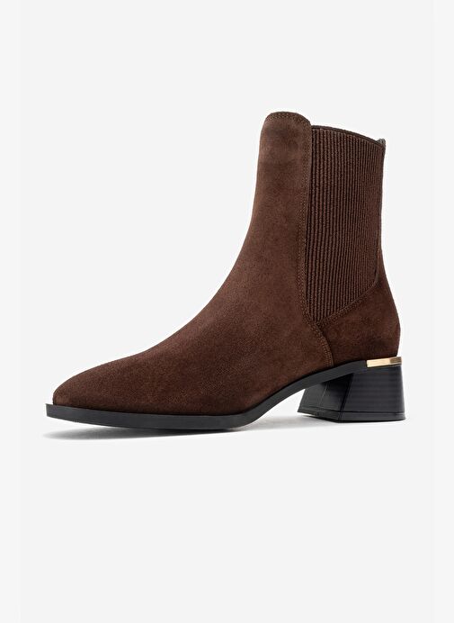 NEİVA Kahverengi Süet Hakiki Deri Kadın Chelsea Bot - Görsel 5