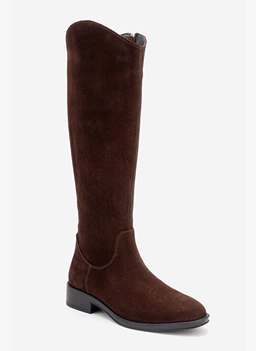 Luvi Shoes Luvi Shoes Belirsiz RUIZ Kahverengi Süet Hakiki Deri Streç Detaylı Kadın Çizme Bot | Boyner Belirsiz - 8. görsel