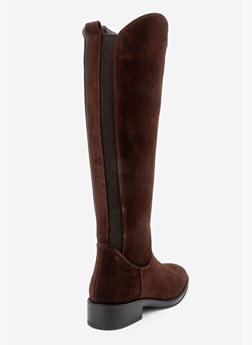 Luvi Shoes Luvi Shoes Belirsiz RUIZ Kahverengi Süet Hakiki Deri Streç Detaylı Kadın Çizme Bot | Boyner Belirsiz - 9. görsel