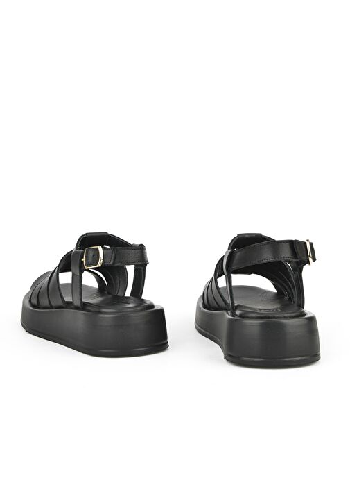 Ziya, Hakiki Deri Kadın Sandalet 1511033Z23069 Siyah - Görsel 7