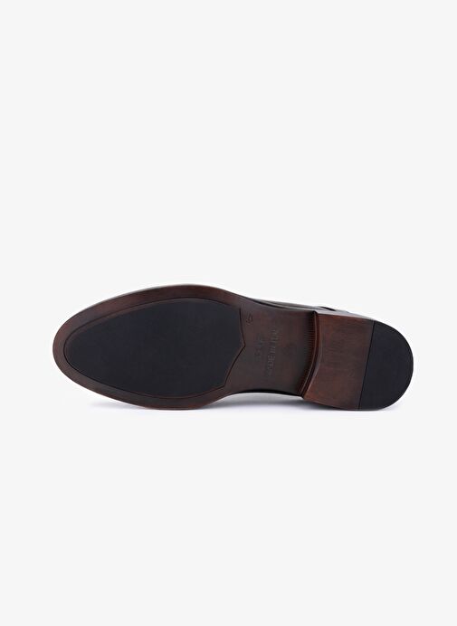 Valmenti Erkek Hakiki Deri Kahverengi Klasik Ayakkabı - Görsel 6