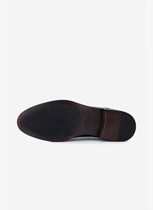 Valmenti Erkek Hakiki Deri Siyah Klasik Ayakkabı - Görsel 5