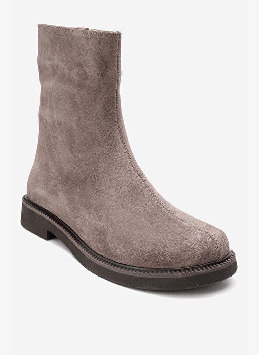 LUCANO Vizon Süet Hakiki Deri Kadın Bot - Görsel 4
