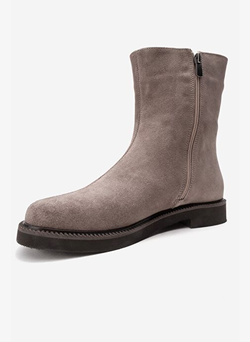 LUCANO Vizon Süet Hakiki Deri Kadın Bot - Görsel 5