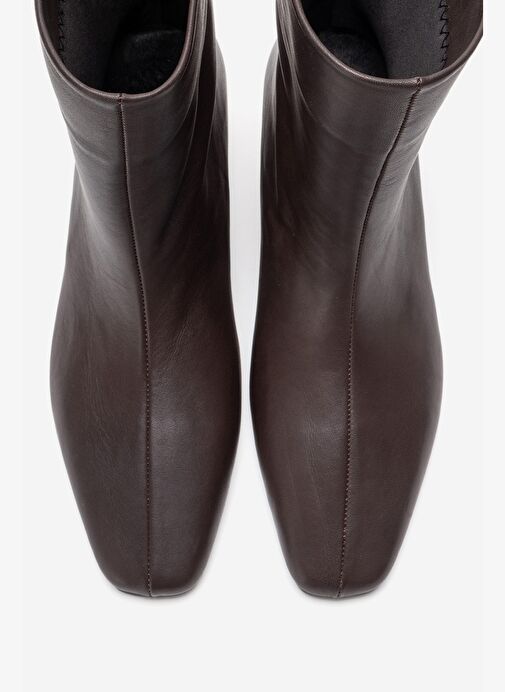 NACHO Kahverengi Cilt Hakiki Deri Kadın Bot - Görsel 3