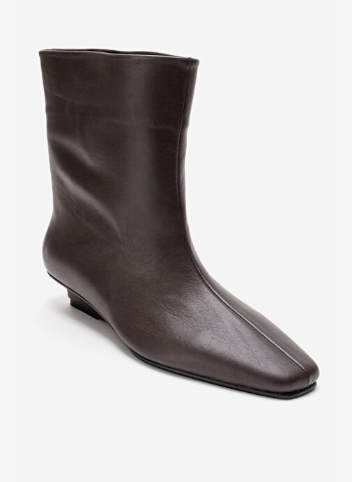 NACHO Kahverengi Cilt Hakiki Deri Kadın Bot - Görsel 5