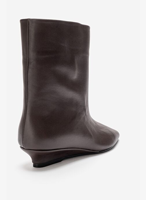 NACHO Kahverengi Cilt Hakiki Deri Kadın Bot - Görsel 6