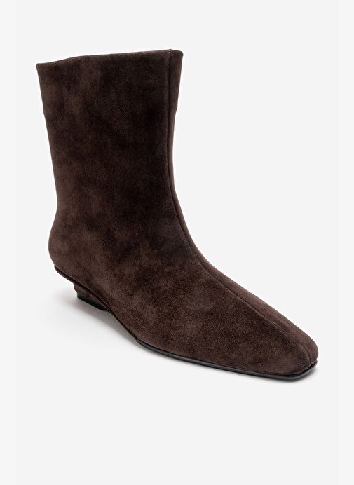 NACHO Kahverengi Süet Hakiki Deri Kadın Bot - Görsel 6