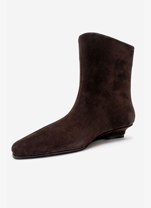 NACHO Kahverengi Süet Hakiki Deri Kadın Bot - Görsel 7