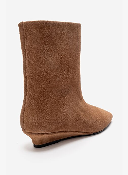 NACHO Toprak Süet Hakiki Deri Kadın Bot - Görsel 5
