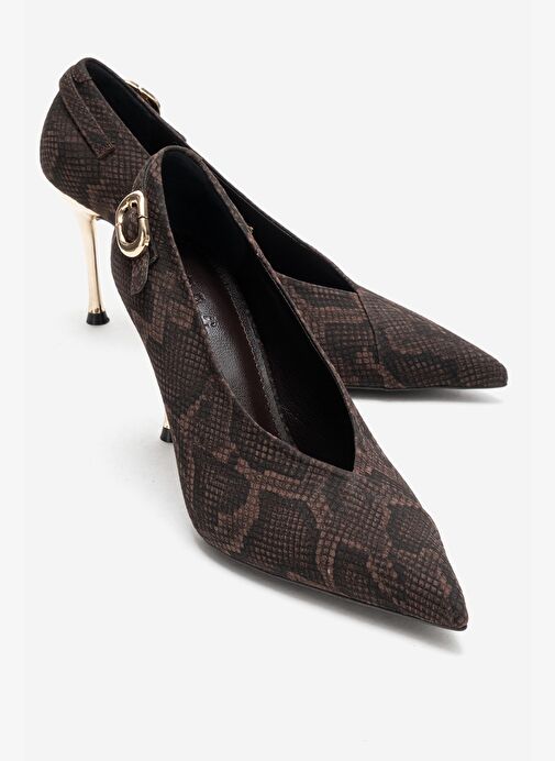 Luvi Shoes Luvi Shoes Belirsiz POLLY Kahverengi Desenli Tokalı Kadın Topuklu Ayakkabı Boyner'de! Belirsiz - 2. görsel