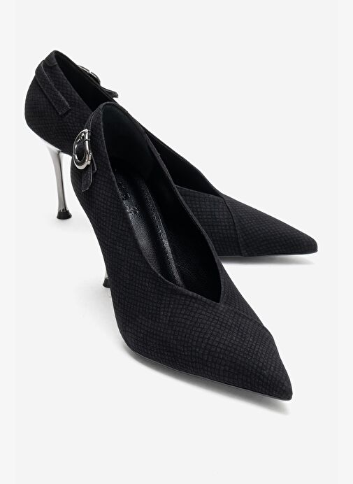 Luvi Shoes Luvi Shoes Belirsiz POLLY Siyah Desenli Tokalı Kadın Topuklu Ayakkabı Boyner'de! Belirsiz - 2. görsel