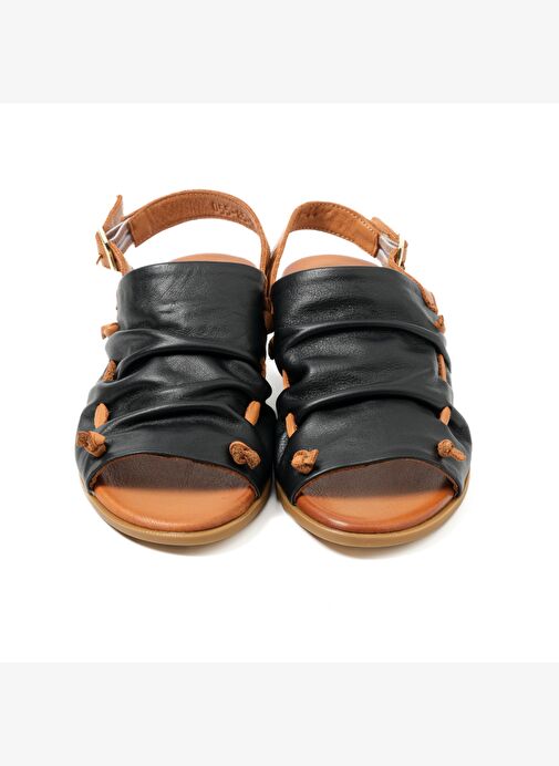 Kadın Sandalet MAR-23Y-055-85 John May SİYAH 01 - Görsel 4