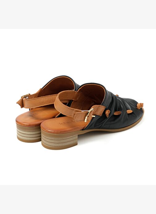 Kadın Sandalet MAR-23Y-055-85 John May SİYAH 01 - Görsel 5