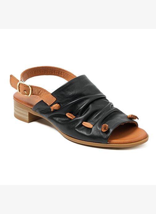 Kadın Sandalet MAR-23Y-055-85 John May SİYAH 01 - Görsel 2