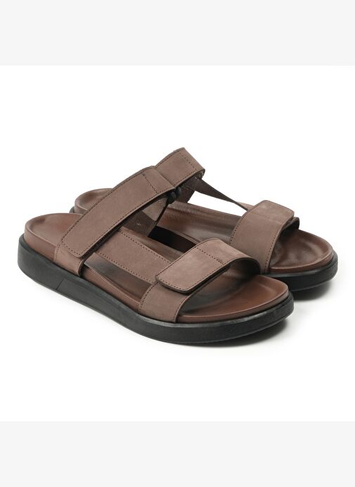 Erkek Terlik AG- 23345-3 John May Nubuk Kahve - Görsel 2