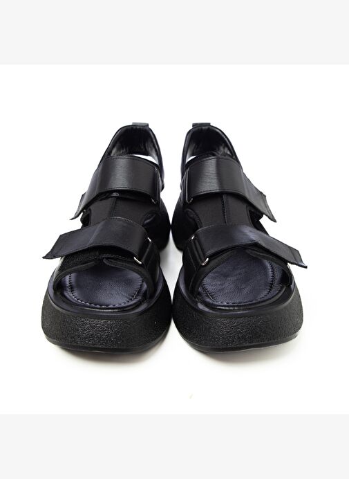 Kadın Sandalet GTN-23552 John May Siyah Siyah - Görsel 4