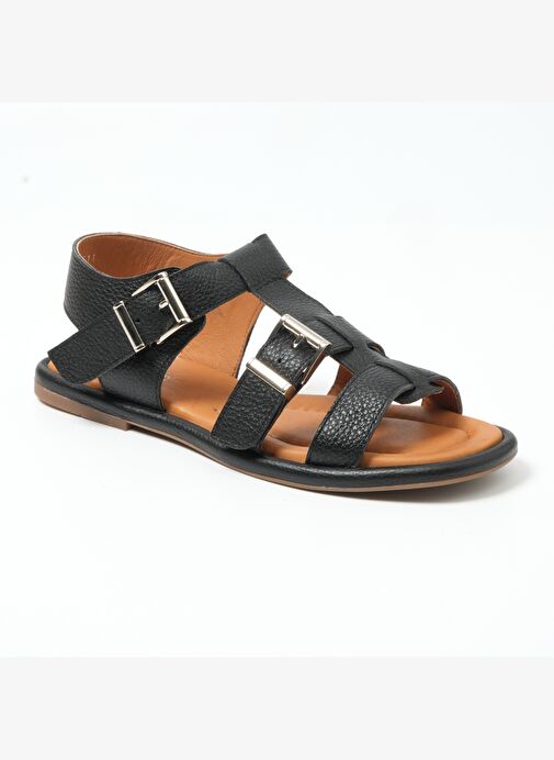 Kadın Sandalet MAR-23Y-082-29611 John May SİYAH FLOTER-36 - Görsel 2