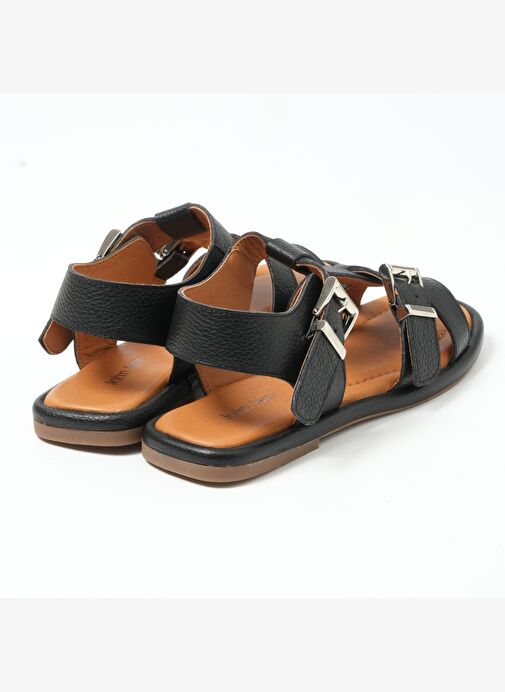 Kadın Sandalet MAR-23Y-082-29611 John May SİYAH FLOTER-36 - Görsel 5