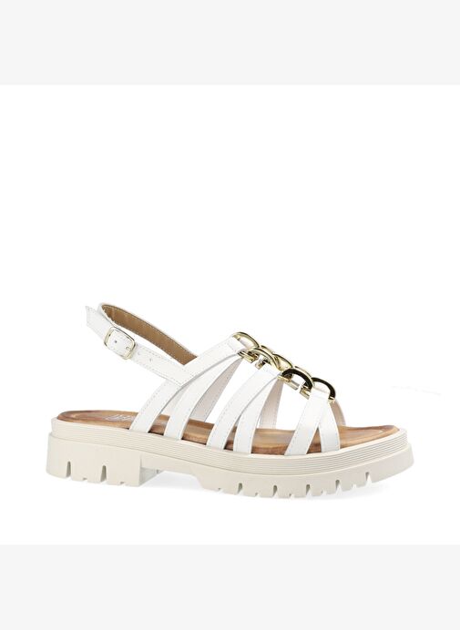 Kadın Sandalet 5A4666PP Comart 4666 VITELLO MIAMI Bianco - Görsel 2