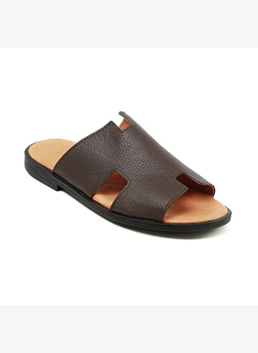 Erkek Terlik TZ-20200 John May Kahve Flooter - Görsel 2