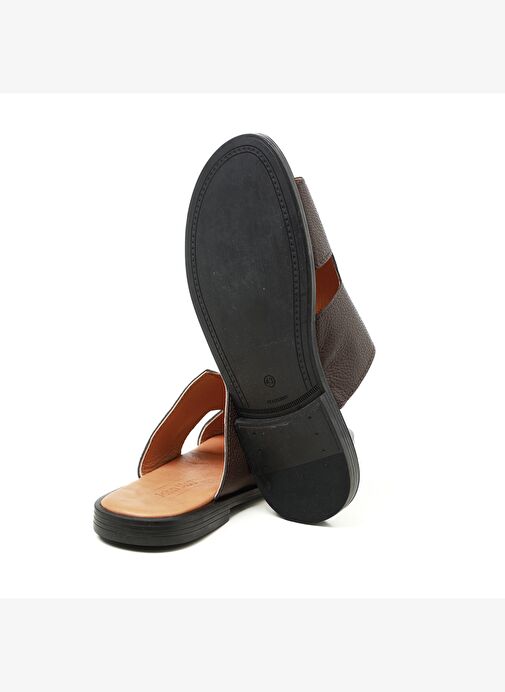 Erkek Terlik TZ-20200 John May Kahve Flooter - Görsel 6