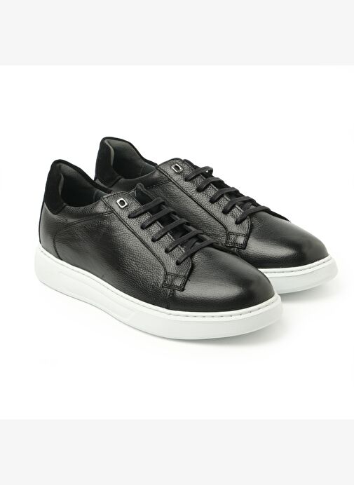 Erkek Sneaker ( Günlük) KA-C11744 John May Casual Siyah Maçka-Siyah Süet - Görsel 2