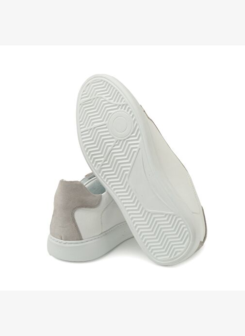 Erkek Sneaker ( Günlük) KA-C11744 John May Casual Beyaz Maçka-Taş Süet - Görsel 6