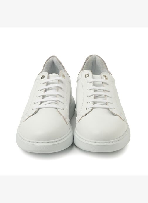 Erkek Sneaker ( Günlük) KA-C11744 John May Casual Beyaz Maçka-Taş Süet - Görsel 3