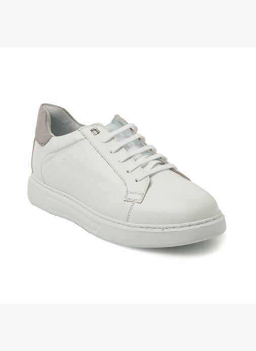 Erkek Sneaker ( Günlük) KA-C11744 John May Casual Beyaz Maçka-Taş Süet - Görsel 4