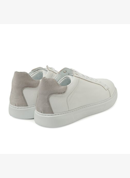 Erkek Sneaker ( Günlük) KA-C11744 John May Casual Beyaz Maçka-Taş Süet - Görsel 5
