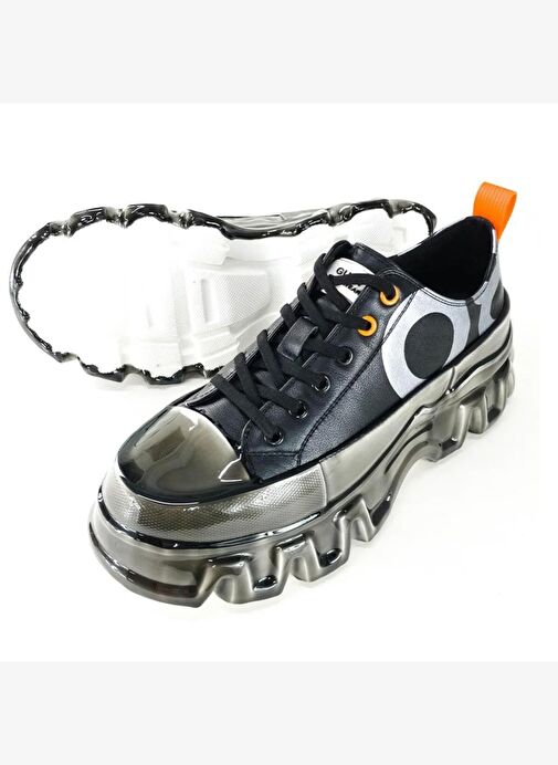 Erkek Sneaker ( Günlük) 24Y599 SY Guja Siyah - Görsel 8