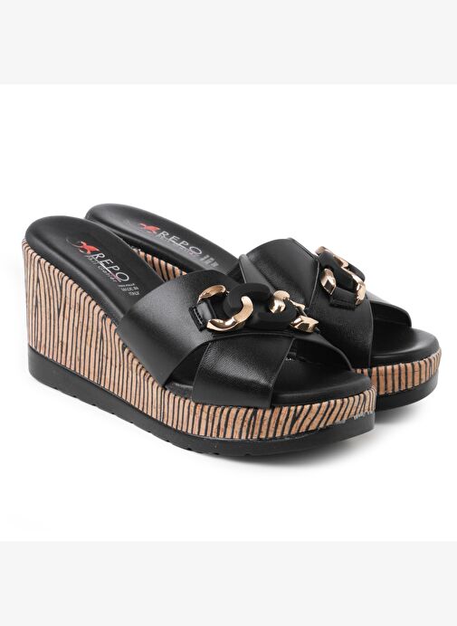 Kadın Terlik 51102-E4 Repo Nero - Görsel 4