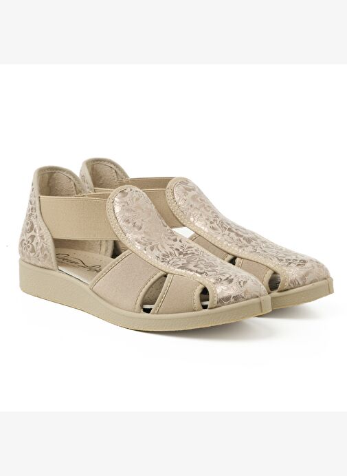 Kadın Sandalet 169 Green Life STRETCH WOMEN'S FOOTWEAR Beige - Görsel 4