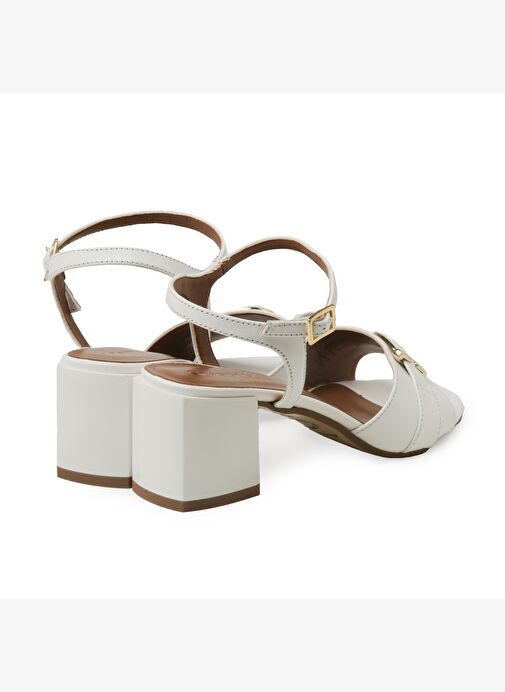 Kadın Topuklu Ayakkabı 475206DP Donna Serena 5206 DP NAP DANY PELLE Bianco - Görsel 5